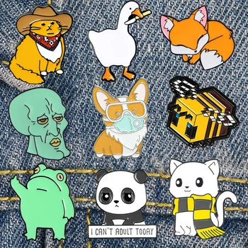 LT1116 Animale Desene animate Drăguț Email de Pin Rever Insigna Ace pentru Haine, rucsaci Decor Accesorii Bijuterii Cadouri pentru Prieteni