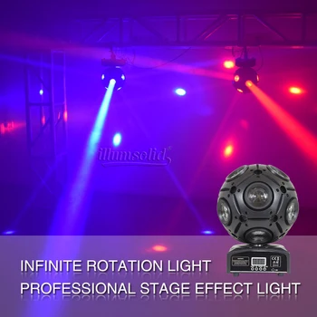 Lira Fascicul 9X12W 4In1 RGBW Led de Fotbal în Mișcare Cap Lumina Dj Disco Ball Light DMX Pentru Etapa de Partid Echipamente de Efect
