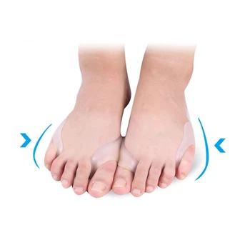 2 buc=1Pair Mare de la Picior Hallux Valgus Degetul Mic Inflamație la picior Corector Orteza Centura Separator de Înaltă Tocuri Femei Pedichiura Picior de Îngrijire Instrumente