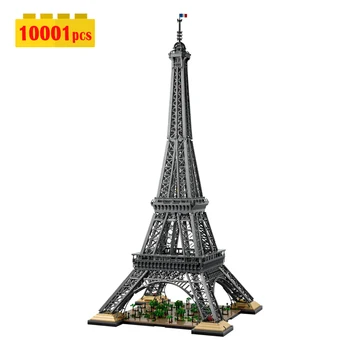 ÎN STOC Creativitatea 10001pcs Paris Turnul Eiffel Blocuri se Potrivesc 10307 Oraș Cărămizi de Construcție Kit pentru Adulți Set Cadou Jucărie
