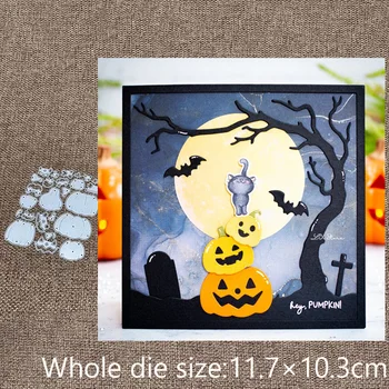 Noul Design Craft din Metal stencil mucegai Moare de Tăiere minunat Halloween dovleac album mor reduceri Album Carte de Hârtie Ambarcațiuni Relief