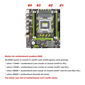 Placi de baza X79+E5 2650 CPU+4X4GB DDR3 1600Mhz ECC REG Memorie RAM Set LGA 2011 M. 2 NVME Placa de baza