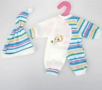Set haine pentru 14inch baby doll 35cm baby doll haine cu capac pentru papusa fete mici cadouri de ziua de nastere