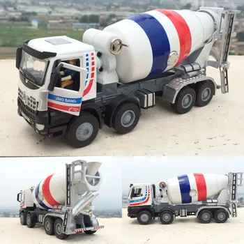 Rafinat aliaj mixer de ciment camion de model,1:50 mixer truck camion de construcții jucărie în ambalajul original,transport gratuit