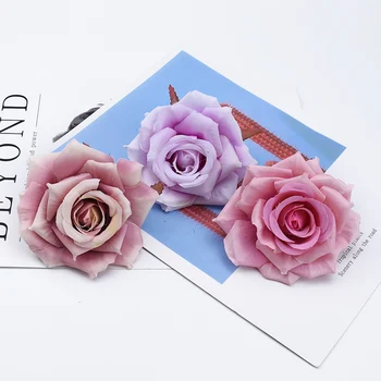 5 Bucăți Trandafiri de Mătase 10cm lucru Manual Accesorii de Mireasa Clearance Decoratiuni Acasă de Crăciun Cadouri Diy Cutie Flori Artificiale