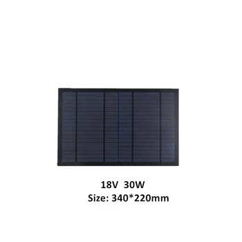 6V 9V 18V Mini Panou Solar 10W 20W 30W Portabil Impermeabil Celule Solare Sistemul Solar pentru Baterii Încărcătoare de Telefon Mobil pentru Camping