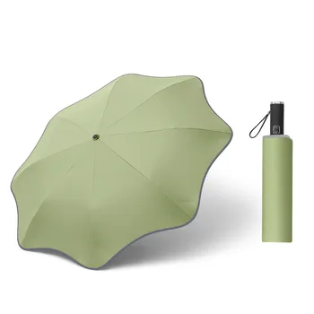 Automate De Afaceri Umbrela Masculin Feminin Umbrelă De Soare 3 Pliante Umbrelă De Soare Ploaie Bărbați Windproof Umbrela Pentru Femei Femeie Cu Umbrelă De Soare
