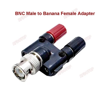 1buc Q9 BNC Banana Pentru Dual Banană 4mm Masculin Feminin Jack Conector Coaxial BNC Tee Tip 3Way Splitter RF Adaptor RFDOTOP