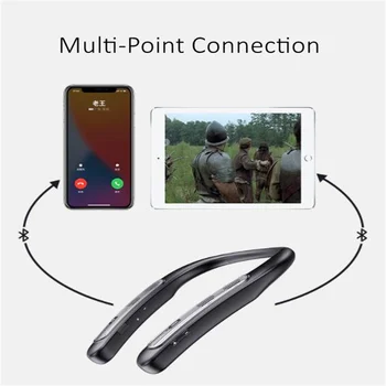 Gât Montat Bluetooth Difuzor Hifi Portabil Impermeabil Bluetooth, Cu Fixare Pe Gât Gaming Surround Sound Bar Stereo Cutie De Muzică În Aer Liber