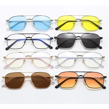 Coreeană ochelari de Soare Moda Dublu Fascicul Ocean Bucata ochelari de Soare Transfrontaliere Metal Ochelari Anti-ultraviolete cu ochelari de Soare Pentru Adulti