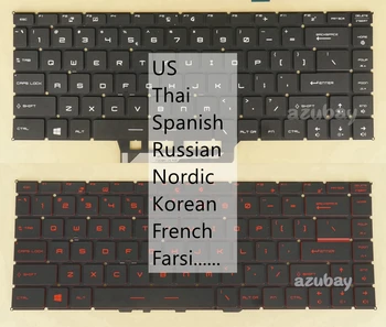 NE Thai spaniolă Nordic franceză Persană rusă Tastatura Pentru ASUS GF65 PS63, Bravo 15 A4DCR 15 A4DDR, MS-16WK MS-16W1 MS-16R1 MS-16R3