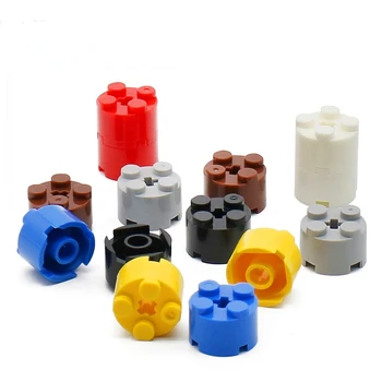95pcs Cilindru 2x2 Rundă de Cărămidă cu Ax Gaura Blocuri Accesorii DIY Piese Compatibile cu Lego 6143 3941