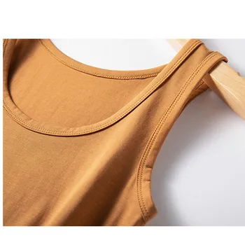 2022 Femei Vara Rezervor De Top De Bumbac Moale, Elastic Bretele Verzi Topuri Tricouri Tricou O Gâtului Primăvară Doamna Solide Rezervoare De Bază Haine
