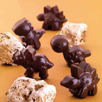 Desene animate Silicon Mucegai Ciocolata Animal Leu, Urs, Dinozaur Bomboane de Ciocolata Cuburi de Gheata pentru Copii Supliment Alimentar Petrecere Instrument de Copt