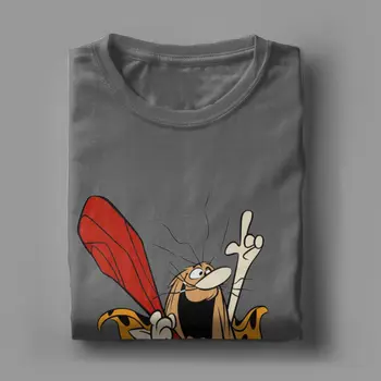 Captain Caveman Cavey Tricou Barbati Din Bumbac Funny T-Shirt Crewneck Desene Animate Tricouri Maneca Scurta, Haine Clasice
