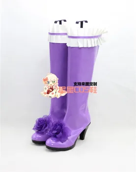 Rozen Maiden Barasuishou Trandafir De Cristal Violet Cosplay Pantofi Cizme X002