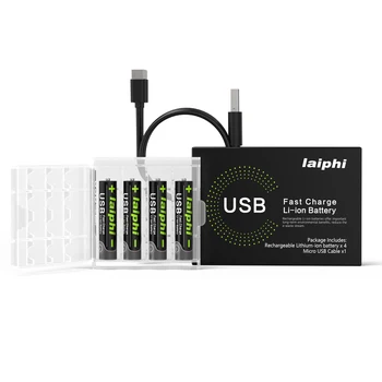 1.5 V USB AAA acumulator litiu-ion de 740mah capacitate litiu-polimer USB reîncărcabilă litiu usb baterie aaa