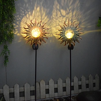 3pcs LED de Gradina Solare Lumina de Stele Luna Soare în aer liber rezistent la apa masina de Lumini Gol Decor Curte Curte Park Calea Peisaj Lampa