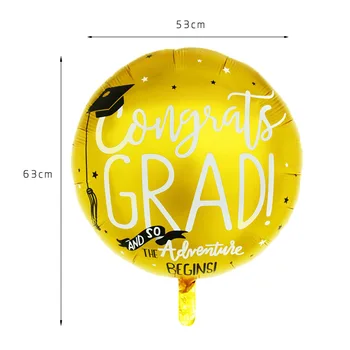 5pcs/lot Felicitări Grad Baloane de Absolvire 2019 Baloane Folie Cadou de Absolvire Globos Înapoi La Școală Decoratiuni Petrecere de Ziua