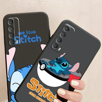 Desene animate Disney Stitch Cazul în care Telefonul Pentru Huawei Honor 10 V10 10i 10 Lite 20 V20 20i 20 Lite 30 30 Lite Pro Capac de Silicon Negru