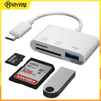 RYRA de Tip C Adaptor Multi-funcția TF Card de Memorie SD Reader Adaptor OTG pentru IPad Pro Huawei Macbook USB de Tip C Cardreader