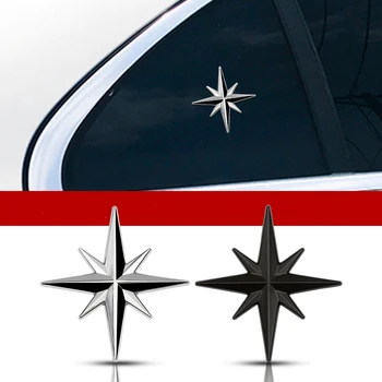 Ghid 3D Star Metal Insigne Auto Autocolante Polaris Emblema Coada Decalcomanii Pentru Bmw Benz, Skoda, Volvo, Ford, Cadillac Honda Toyota