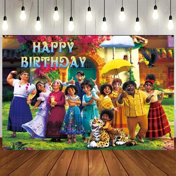 Disney Desene Animate Fundaluri Banner Encanto Mirabel Tema De Fundal Pentru Copil De Dus Copii Fete Princess Birthday Party Decor