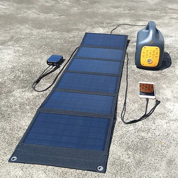30W 40W 50W Panou Solar de Încărcare Telefon Mobil de Celule Solare de Pliere Sac de 12V Fotovoltaice Pliabil Portabil de Încărcare PV Placa DC+USB