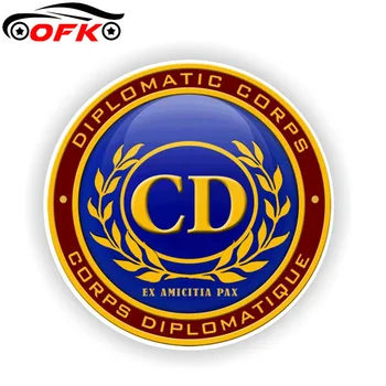 Personalitate Rotund CD CORPULUI Diplomatic Sigiliu Autocolant Decal Accesorii.