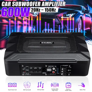 600W/800W/2000W 8/10/15inch Amplificator Auto Subwoofer Auto Audio Slim Subwoofer Activ Difuzor Bass Auto Woofer Music Player