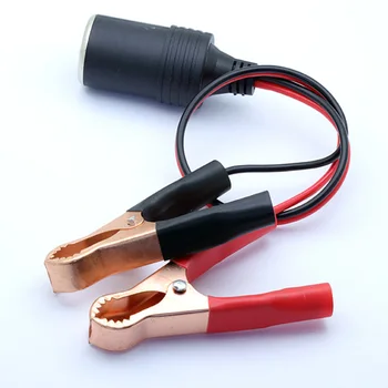 1 buc Bricheta Baterie Adaptor de Priza pentru Baterie de 12v Cablu de Extensie Cablu de Aligator Clipuri pentru Masina Auto