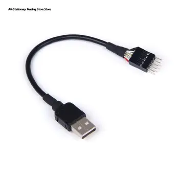 9 pin Male la USB Extern UN Bărbat PC Placa de baza Internă de Date Cablu de Extensie