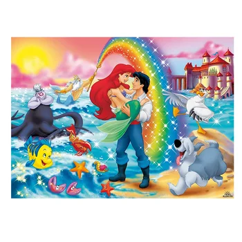 Disney Mica Sirena 5d diy diamant pictura mozaic desene animate cu diamant broderie cusatura cruce manual kituri decor camera pentru copii