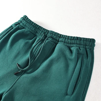 ZODF Noi Bărbați 360gsm Fleece Sweatpants Streetwears Unisex Largi Tricotate Solid Trening Pantaloni Pentru Toamna Iarna HY0287