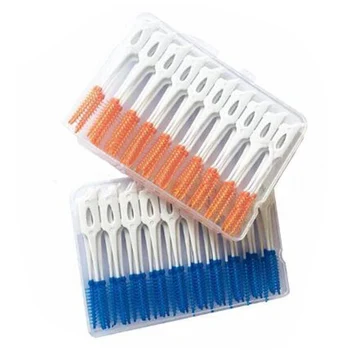 40 buc/set Perie Interdentare Plastic Scobitoare Interdentare Perie de Curățare de Înaltă Calitate Sănătății Orale Dentare Îngrijire Orală Instrument
