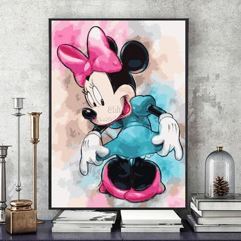Diamant Pictura Desene animate Disney cu Donald Duck Mickey Plin Pătrat Rotund 5D DIY Cadou de Arta Broderie Cusatura Cruce Mozaic Decor Acasă