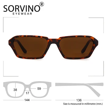 SORVINO Retro Dreptunghi ochelari de Soare 2022 Femei Topuri 90 de Moda Pătrat Ochelari de Soare de Designer Unic de Brand Nuante Roz Oculos SVN49