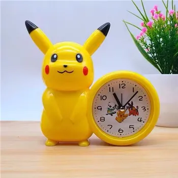 Noi Pokemon Anime Kawaii Figura Pikachu Mobile Model de Păpușă Jucarii Copii, Ceas Deșteptător Mâna a Doua Mut Student Must-have Cadou