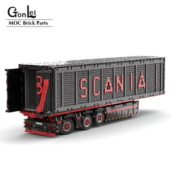 NOUL Camion Scania R 620 Remorcă Vehicul de Inginerie RC Telecomanda Building Block Model de Asamblare DIY Cărămizi Kit pentru Copii Jucarii Cadou