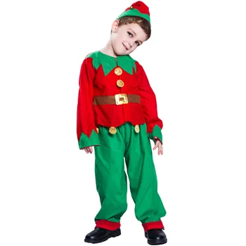 Băiatul Elf de Crăciun Costume Costum Drăguț pentru Copii Petrecere Activități de Vacanță Fotografie Costume Costum Gnome pentru Copii