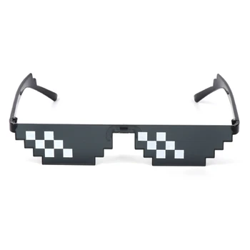 Rece Mozaic din pahare de plastic negru ochelari de soare Glume Practice Jucarii unisex