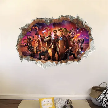 Vii 3D Răzbunătorii autocolante de perete camera de zi dormitor de decorare perete Marvel film poster autocolante de perete pentru camere de copii
