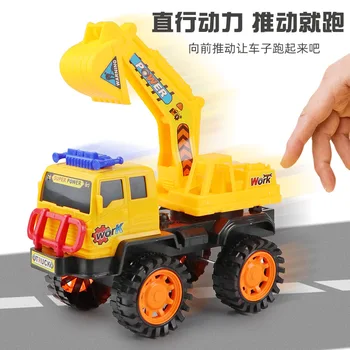 Mare excavator jucărie Jucării de Construcție Camion turnat Vehicul Transportor Auto Set inerțiale Camion Excavator Excavator pentru Copii Cadouri