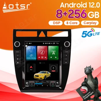 256G 12.1 Inch Android Radio Auto Pentru Audi A6 1999-2003 2 Din Ecran Vertical Auto GPS Receptor Stereo Multimedia DVD Player Mp4