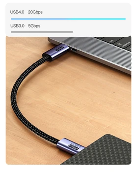 USB4 Cablu 2m 3m Compatibil cu Thunderbolt 3/4 5K@60Hz 20Gbps de Transfer de Date de 100W 5A Încărcare Rapidă pentru Macbook Pro USB de Tip C