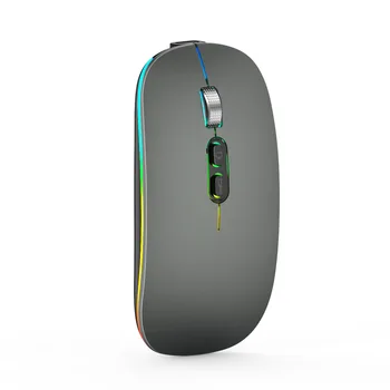 Modul Dual Bluetooth Wireless Mouse-ul cu Un singur Clic dreapta pe Desktop Funcție de Tip C Reîncărcabilă Tăcut de Fundal Soareci pentru Laptop PC Nou