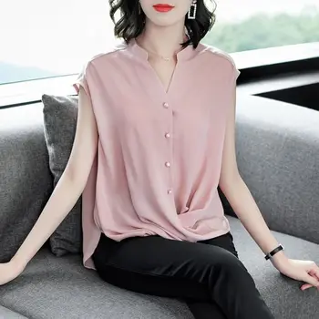 Femei Topuri Si Bluze Solid Nouă Primăvară Feminin Bluza Șifon M-4XL Office Camasa Blusas Mujer De