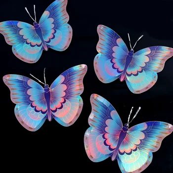 8pcs Formă de Fluture Tacamuri de unica folosinta Roz Violet Farfurii de unica folosinta Servetele Petrecere Decoratiuni Cadou pentru Copii