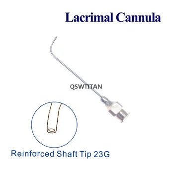 1buc Lacrimal Canula Cu Armat Arborelui sfaturi 10mm oftalmic ochi instrumente