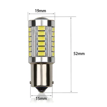 1X Becuri LED 5730 CanBus Lampă Marșarier Lumina de Semnalizare Coada de Mașini Bec Lumini de Frână de Zi de Funcționare
